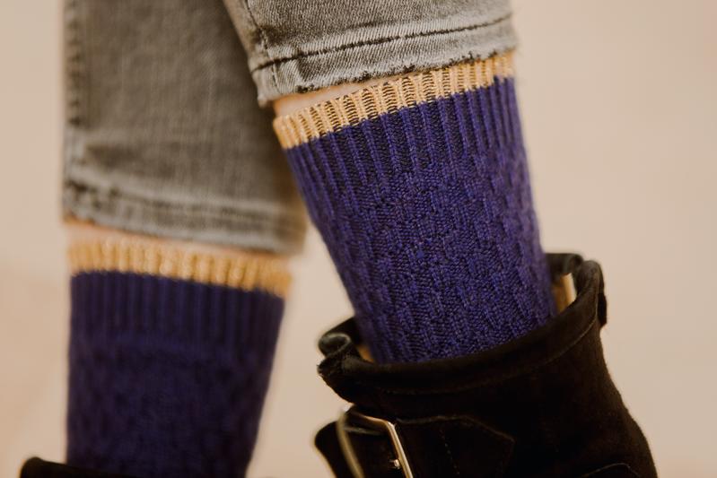 Chaussettes tricotées en laine pour femme • Moment Cocooning