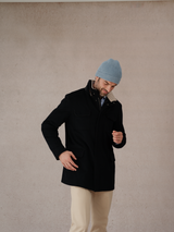 Himmelblau - Mütze - 100% Kaschmir