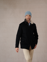 Himmelblau - Mütze - 100% Kaschmir