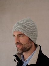 Light Grey - Hat - 100% Cashmere