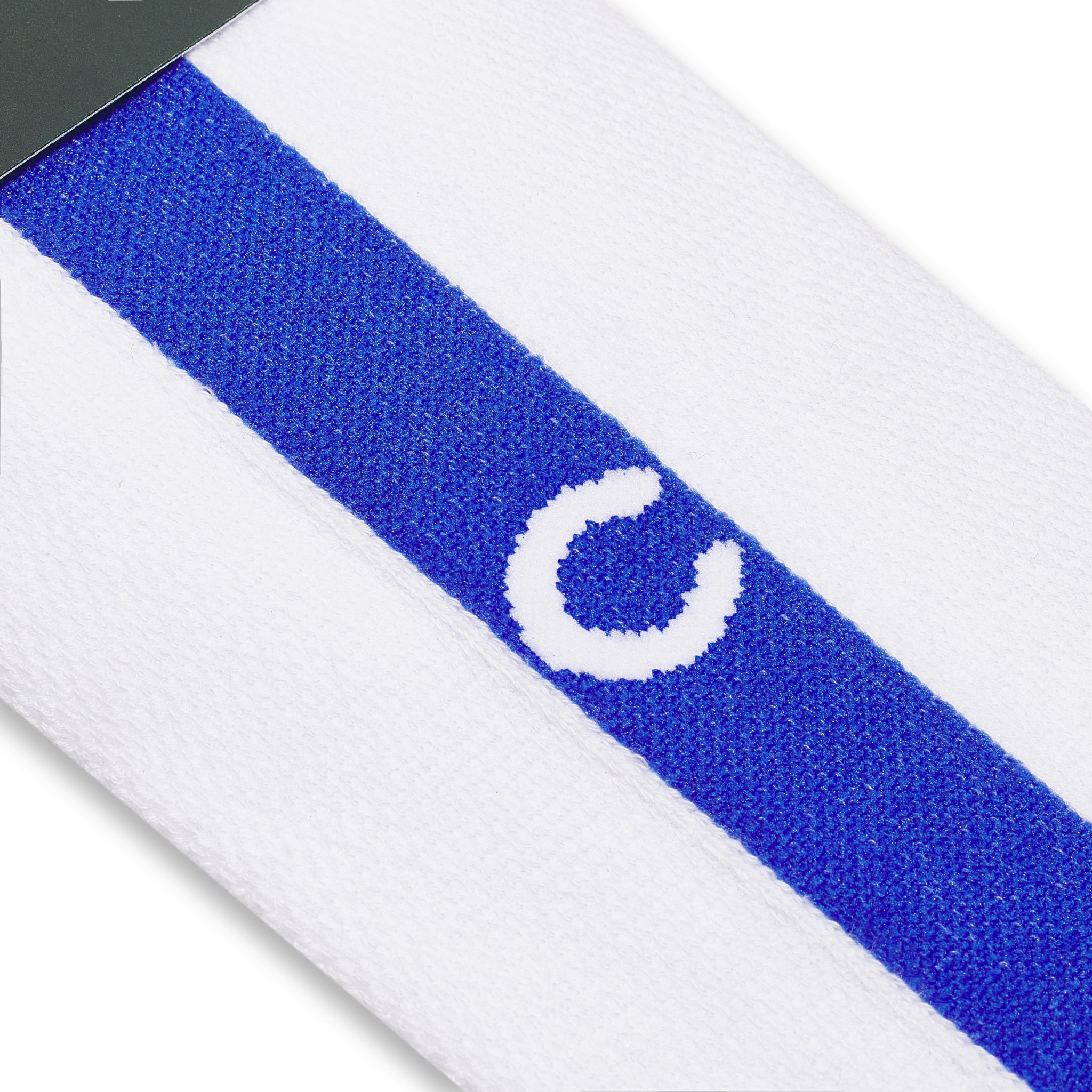 Chaussette monogrammée à l'unité - Blanc & Bleu roi