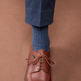 Bleu acier & Bleu marine - Color Block - Coton
