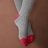 Gris & Rouge - Color Block - Coton