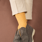 Jaune & Vert kaki - Color Block - Coton