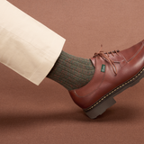 Vert Kaki & Orange - Color Block - Coton