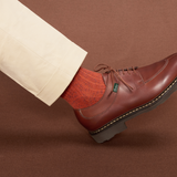 Orange & Kaki - Color Block - Coton