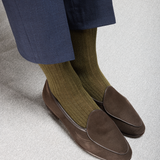 Verde Kaki – Cachemir y Seda
