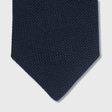Navy blue silk tie