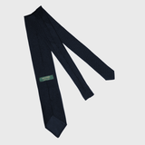 Navy blue silk tie