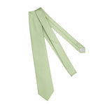 Corbata Verde Claro & Beige – Motivo de Lunares – Seda"
