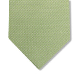 Corbata Verde Claro & Beige – Motivo de Lunares – Seda"