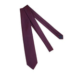 Cravate Bleu marine & Rouge - Motif Entrelacs - Soie