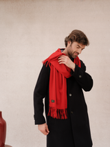 Écharpe 100% Cachemire - Rouge