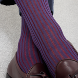Aubergine & Burgundy – Cotton Lisle