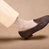 Mottled Beige - Cotton Lisle