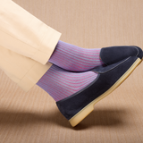 Bleu ciel & Framboise - Fil d'Écosse