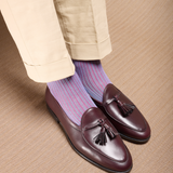 Bleu ciel & Framboise - Fil d'Écosse