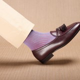 Bleu ciel & Framboise - Fil d'Écosse