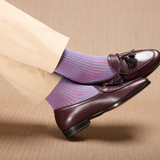 Bleu ciel & Framboise - Fil d'Écosse