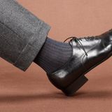 Gris antracita & Azul - Hilo de Escocia