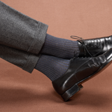 Gris antracita & Azul - Hilo de Escocia