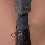 Gris antracita & Azul - Hilo de Escocia