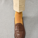 Yellow & Red - Cotton Lisle