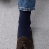 Bleu marine - Laine & Cachemire