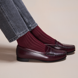 ボルドー、スーパーソリッド コットンリスル