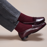 ボルドー、スーパーソリッド コットンリスル