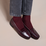 ボルドー、スーパーソリッド コットンリスル