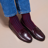 Bordeaux & Blue - Hilo escocés supersólido