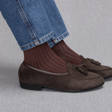 Brown & Blue - Super-durable Cotton lisle