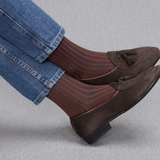 Brown & Blue - Super-durable Cotton lisle