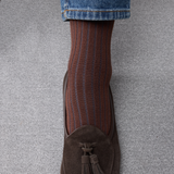 Brown & Blue - Super-durable Cotton lisle