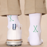 White & Bright Green – Golf – Cotton