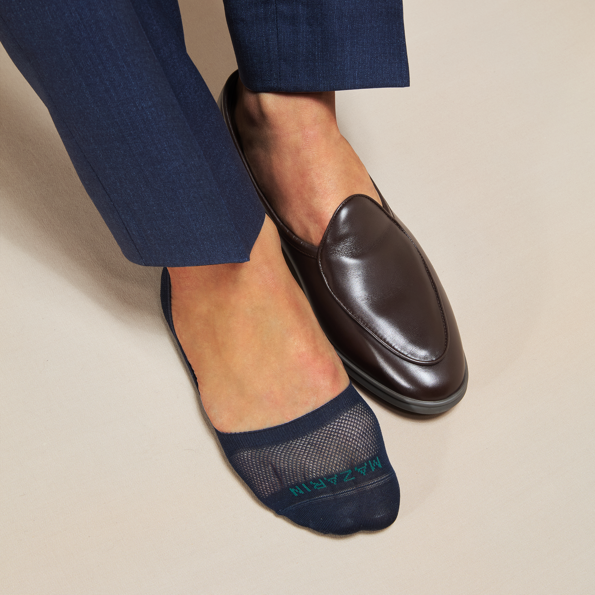 Bleu marine - Mocassin