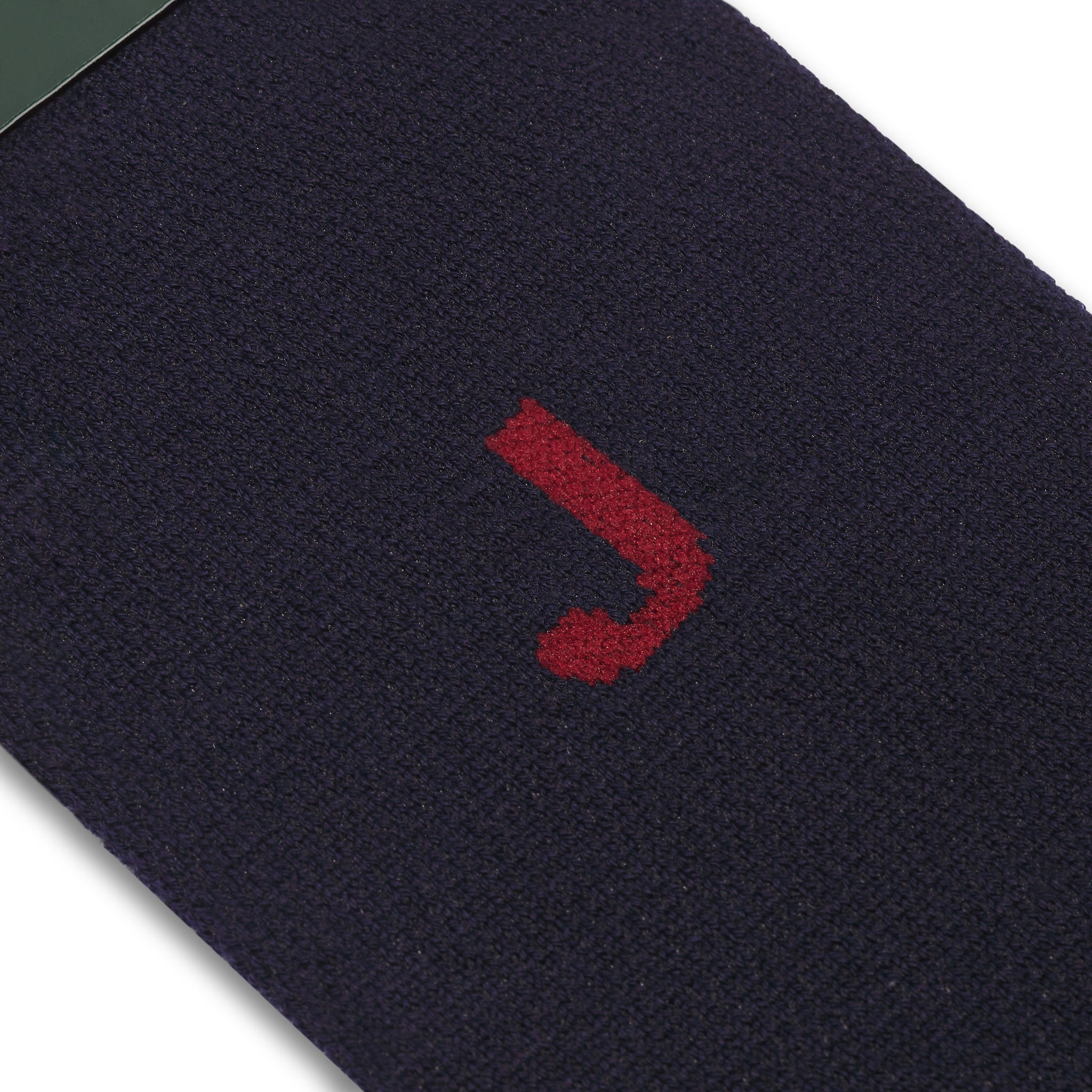 Chaussette monogrammée à l'unité - Bleu marine & Rouge