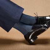 Azul marino & Azul - Hilo de Escocia