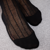 Black with Stripes - Cotton Veil