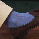 Sky Blue & Raspberry - Super-strong Cotton lisle