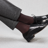 グレー&ボルドー - スーパーソリッドスコティッシュヤーン