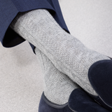 Gris clair - Torsades - Super-solide Laine