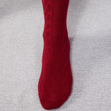 Rouge grenat - Torsades - Super-solide Laine