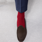 Rouge grenat - Torsades - Super-solide Laine