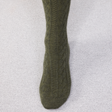 Vert kaki - Torsades - Super-solide Laine