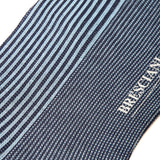 Ink & Sky Blue - Deckchair stripes - Cotton Lisle