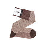 Marrón & Beige – Pata de gallo – Lino – Mazarin X Scavini