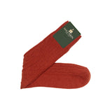Clay Orange - Cable Knit - Super-Strong Wool