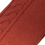 Clay Orange - Cable Knit - Super-Strong Wool